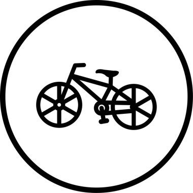 Bisiklet simgesi, vektör illüstrasyonu