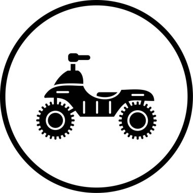 Motorsiklet. Web simgesi basit illüstrasyon