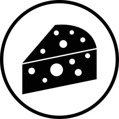 Peynir simgesi vektör illüstrasyonu