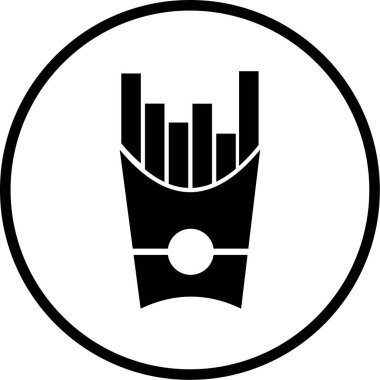 Gıda simgesinin vektör illüstrasyonu