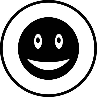 emoji. Web simgesi basit illüstrasyon