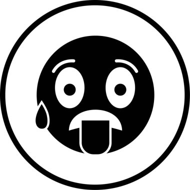 emoji. Web simgesi basit illüstrasyon