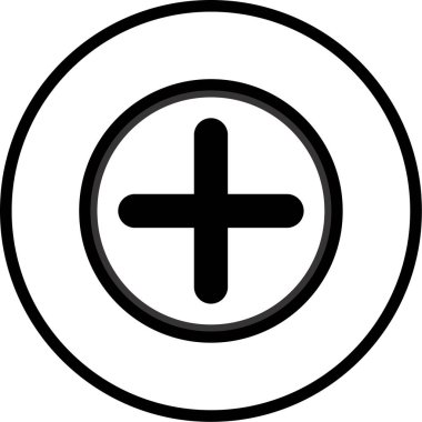 ekle. Web simgesi basit illüstrasyon