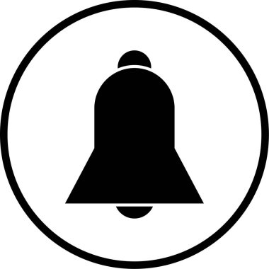 Çan simgesi, vektör çizimi