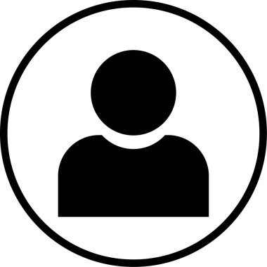 kullanıcı. Web simgesi basit illüstrasyon