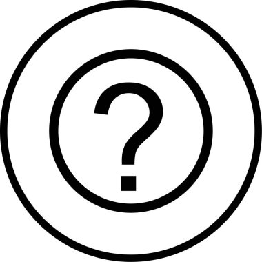 Soru işareti. Web simgesi