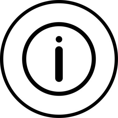 Bilgi simgesinin vektör illüstrasyonu