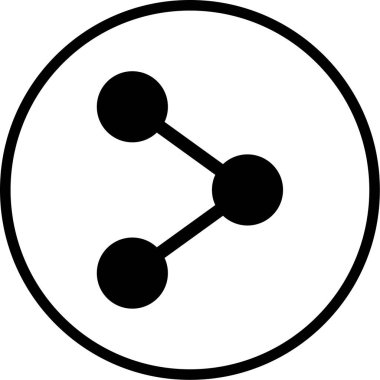 Paylaş. Web simgesi basit illüstrasyon