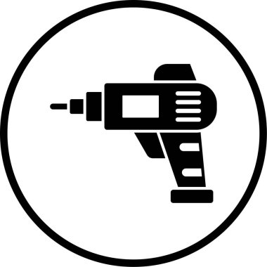 matkap simgesinin vektör illüstrasyonu