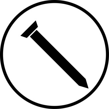 Bir kalem simgesinin vektör illüstrasyonu