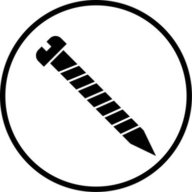 Tek bir simgenin vektör illüstrasyonu