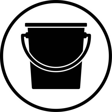 Kova. Web simgesi basit illüstrasyon