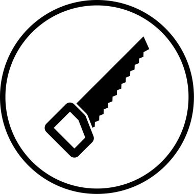 Testere modern simgesinin vektör illüstrasyonu