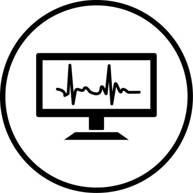 Modern sağlık simgesinin vektör illüstrasyonu