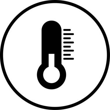 Termometre. Web simgesi basit tasarım