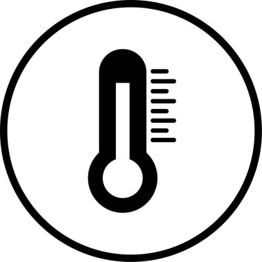 Termometre. Web simgesi basit tasarım