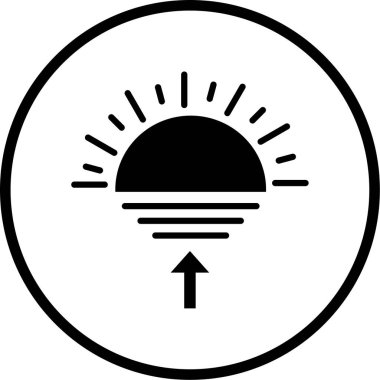 Güneş Simgesi Vektör illüstrasyonu