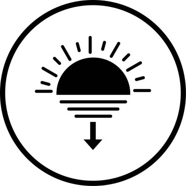 Güneş Simgesi Vektör illüstrasyonu