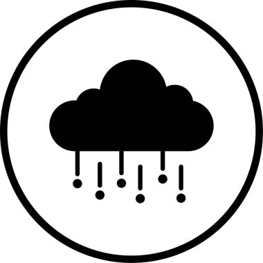 Bulut. Web simgesi basit illüstrasyon