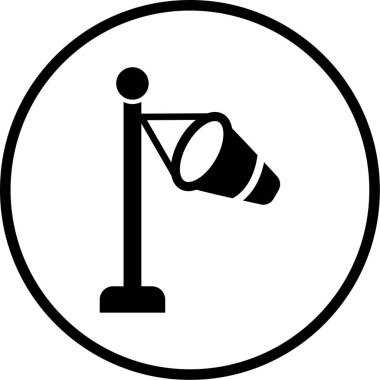 Bir bayrak simgesinin vektör illüstrasyonu