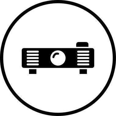 video kamera simgesi, vektör illüstrasyonu