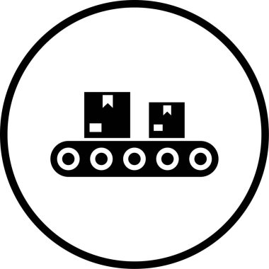 Modern dağıtım simgesinin vektör illüstrasyonu