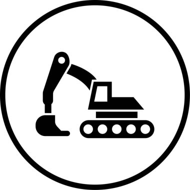 Kazıcının illüstrasyon vektör simgesi