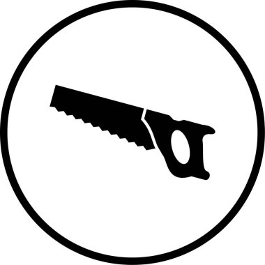 Gördüm. Web simgesi basit illüstrasyon