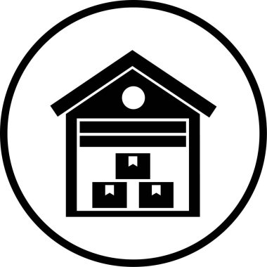 Bir dağıtım simgesinin vektör illüstrasyonu