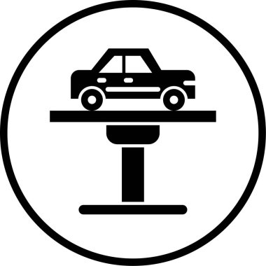 - Araba. Web simgesi basit illüstrasyon