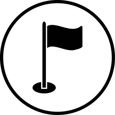 bayrak ikonu vektör illüstrasyonu