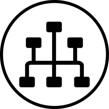 hiyerarşi. Web simgesi basit illüstrasyon