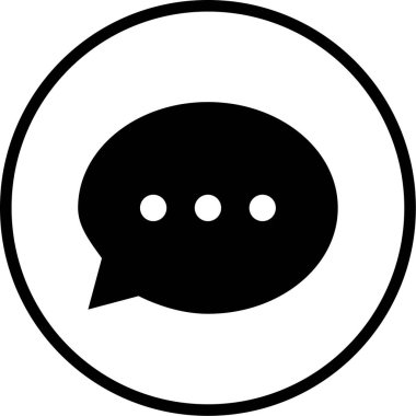 Konuş. Web simgesi basit illüstrasyon