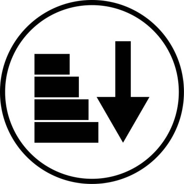 İndirin. Web simgesi vektör illüstrasyonu