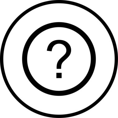 Soru işareti. Web simgesi