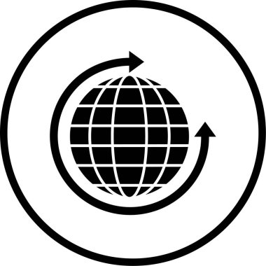 küresel ağ. Basit resimleme