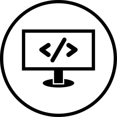 lcd. Web simgesi basit illüstrasyon