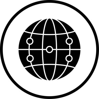 küresel ağ. Basit resimleme