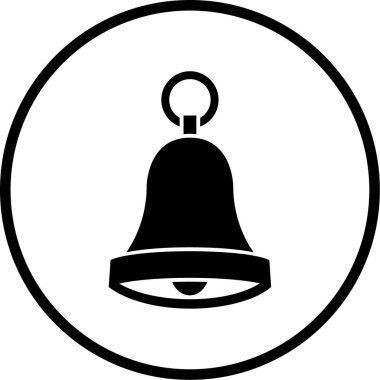 Zil. Web simgesi vektör illüstrasyonu