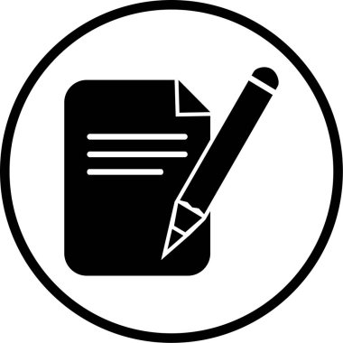 Belge simgesinin vektör illüstrasyonu