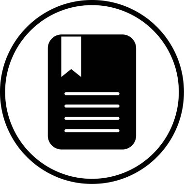 Kitap. Web simgesi basit illüstrasyon