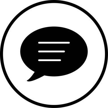 Sohbet balonu Basit resimleme