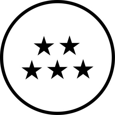 yıldız simgesi, vektör çizimi