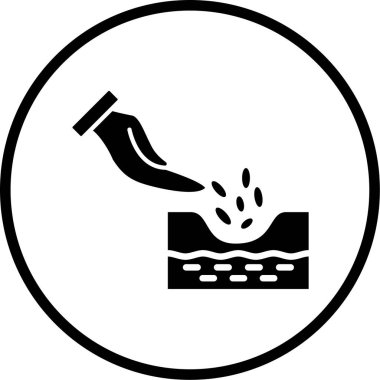 Bir su simgesinin vektör illüstrasyonu