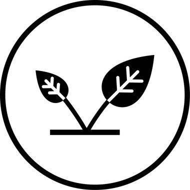 bitki simgesi vektör illüstrasyonu