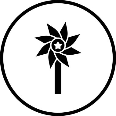 çiçek simgesi vektör illüstrasyonu