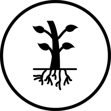 Kişisel ve ticari kullanım için ağaç resimleme simgesi.