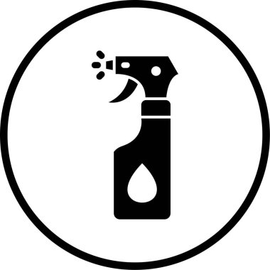 Bir sprey işlem simgesinin vektör çizimi