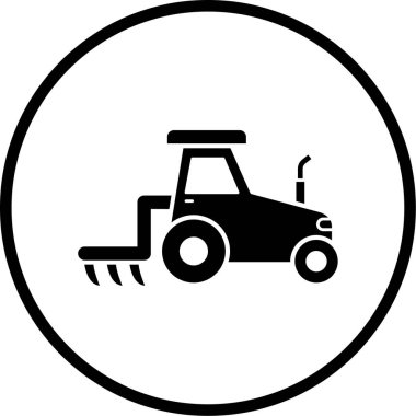 Kişisel ve ticari kullanım için resim simgesi. traktör 