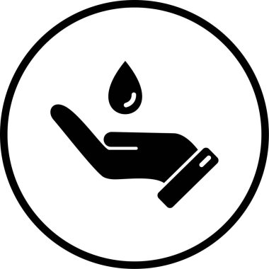 Kişisel ve ticari kullanım için indirme vektör simgesi ile el.